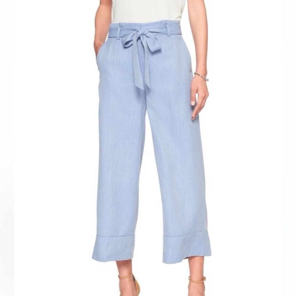 Banana Republic Blake Wide Leg Cropped Pants